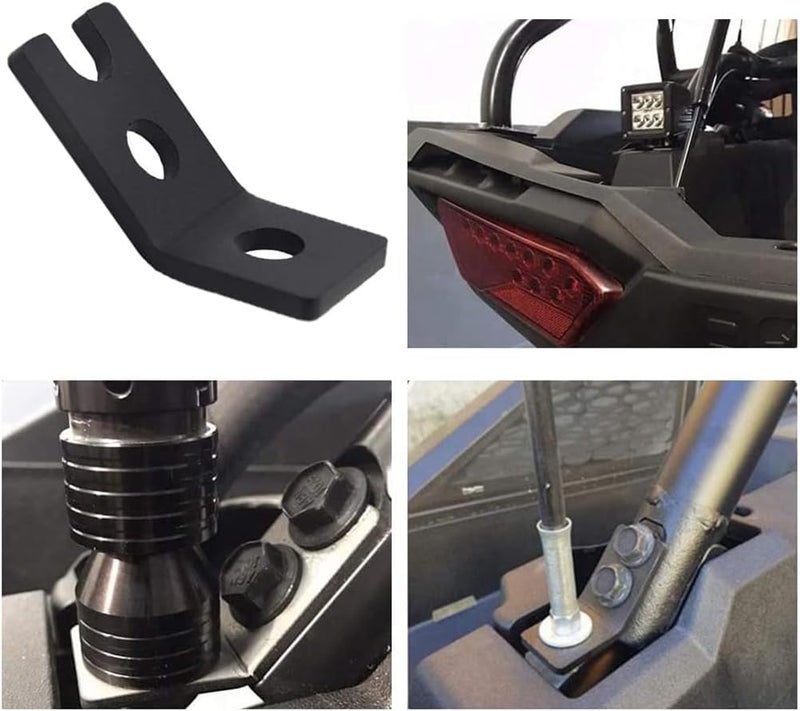 DarSeity RZR Backup Whip Mount Rear Pillar Reverse Flag Light Pod Mounting Bracket Compatible with Polaris RZR XP 1000 900 Turbo Models 2008-2024 - Image 3